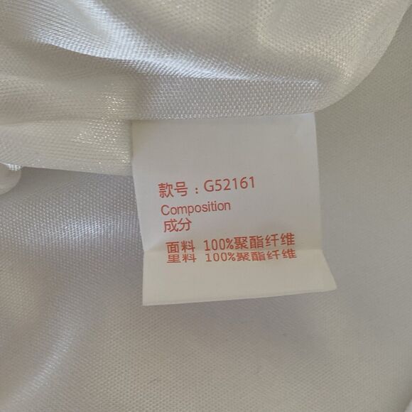 Finyuan Dress Women Medium White Gold Belt Mini Sleeveless Bachelorette Wedding - Picture 12 of 12